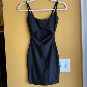 Cut to the chase mini dress